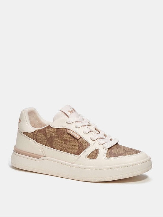 Coach Shoes - Coach Clip Court Low Top Sneaker In Signature Canvas